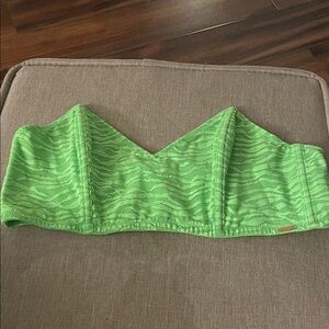 Savage X Fenty Lime Zebra Print Bra